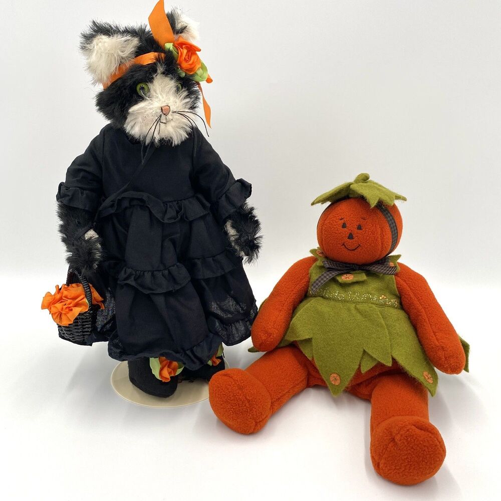 Bunnies By The Bay Hoop Te Dee Mercy Me Cat & Vida Vine Pumpkin Halloween VTG 02